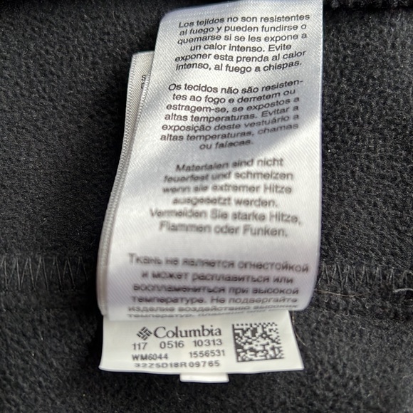 Columbia Softshell Jacket Men's sz Large Ascender Microsoft Branding Black Warm - Picture 9 of 10